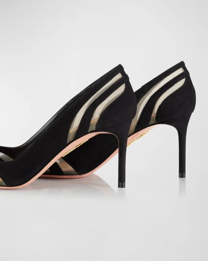 The Spy Suede Mesh Pumps - Image 2