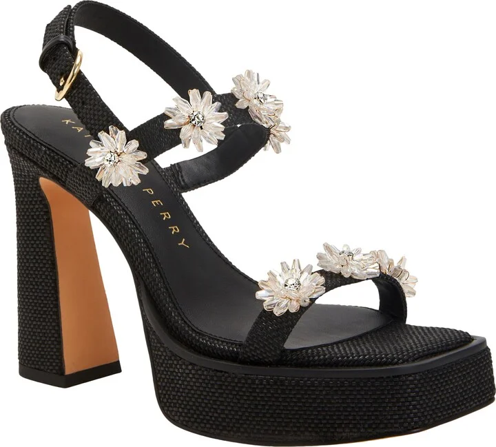 The Steady Floral Slingback Platform Sandal