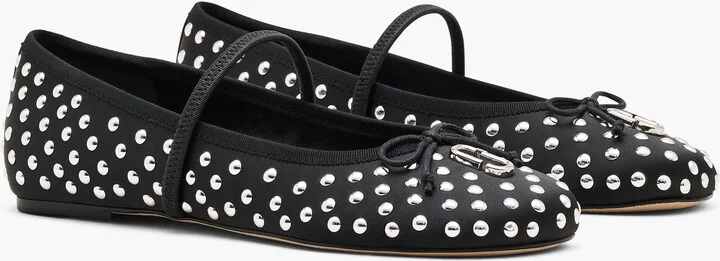 The Studded Sabrina Ballerina - Black Multi