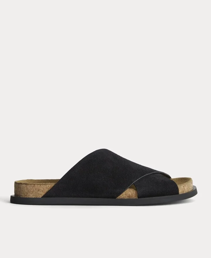 The Suede Crossover Sandal