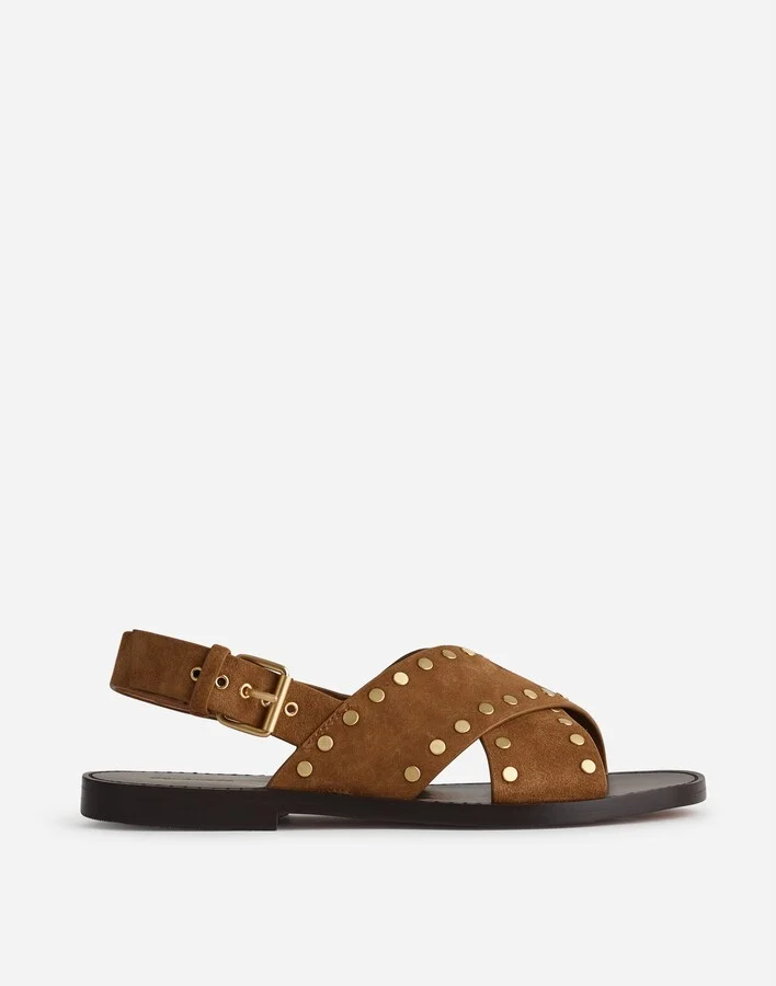 The Tuley Crossover Sandal in Suede