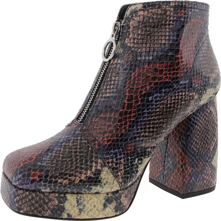 The Uplift Bootie Womens Block Heel Manmade Ankle Boots