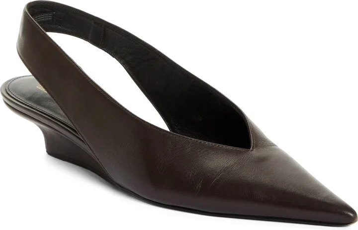 The Wedge Heel Slingback Pump