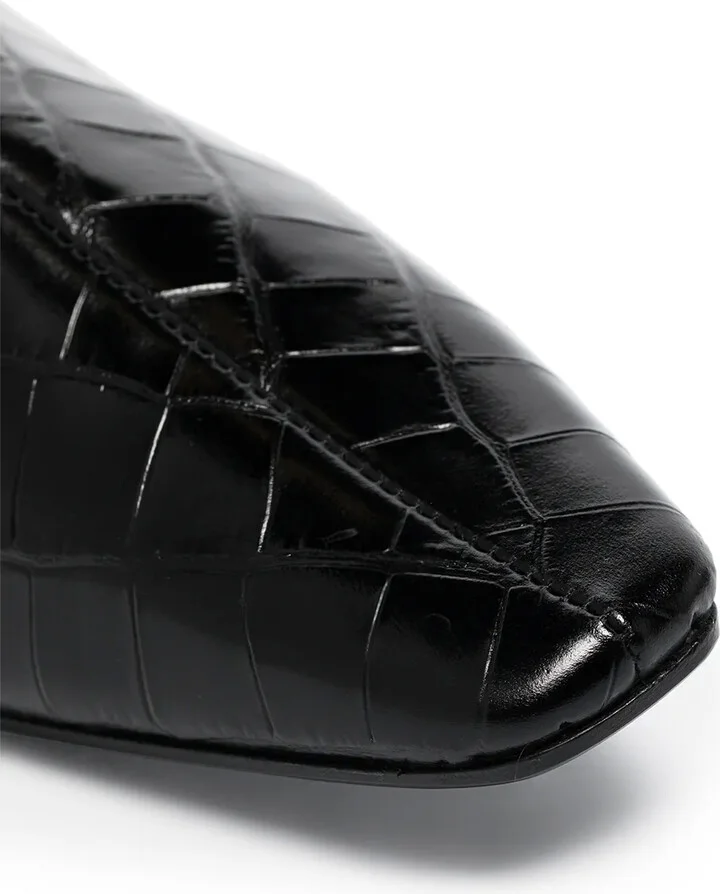 The Wide Shaft croc-effect boots - Image 2