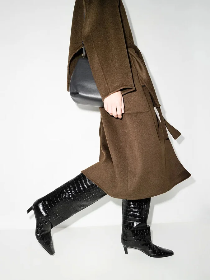 The Wide Shaft croc-effect boots - Image 3