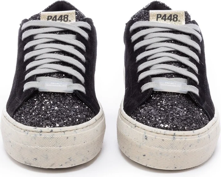 Thea Black Glitter Sneaker - Image 3