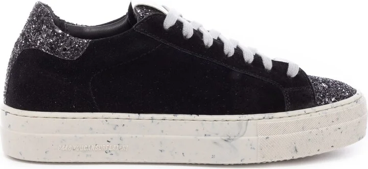 Thea Black Glitter Sneaker
