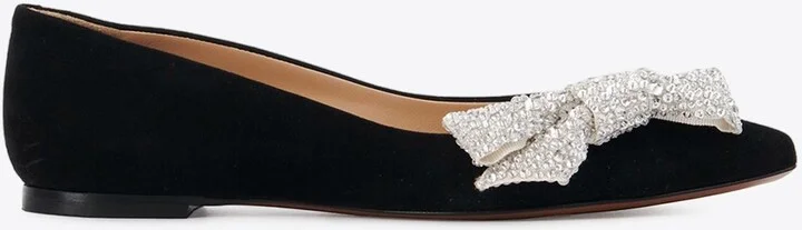 Théa Bow-Embellished Ballerina Flats