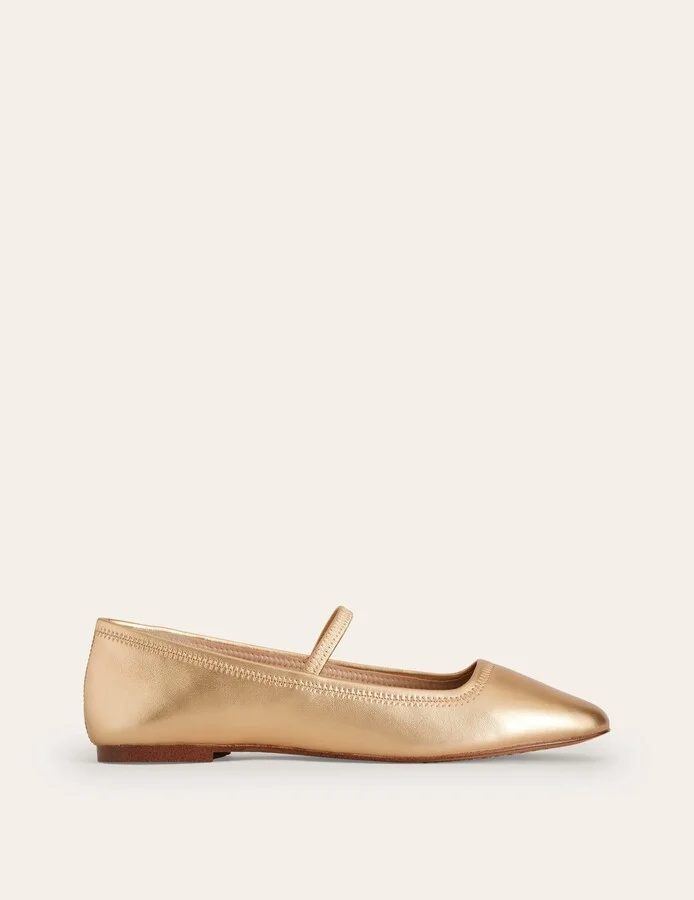 Gold Metallic Leather