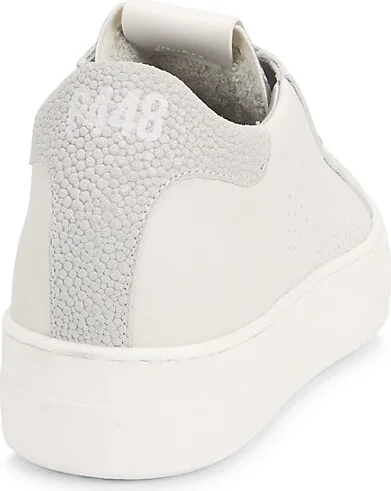 Thea Perforated Leather Platform Sneakers - Image 3