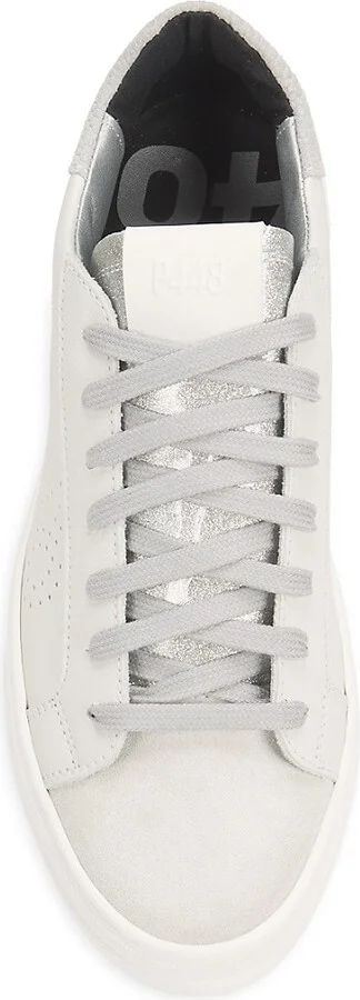 Thea Perforated Leather Platform Sneakers - Image 5