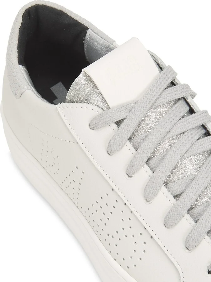 Thea Perforated Leather Platform Sneakers - Image 6