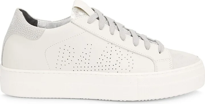 Thea Perforated Leather Platform Sneakers