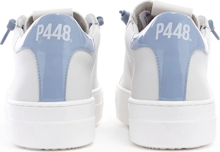 Thea White/ Dusty Blue Sneaker - Image 4