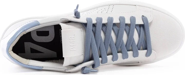 Thea White/ Dusty Blue Sneaker - Image 6
