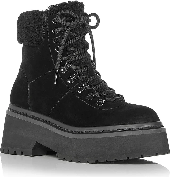 Thea Womens Suede Zipper Winter & Snow Boots