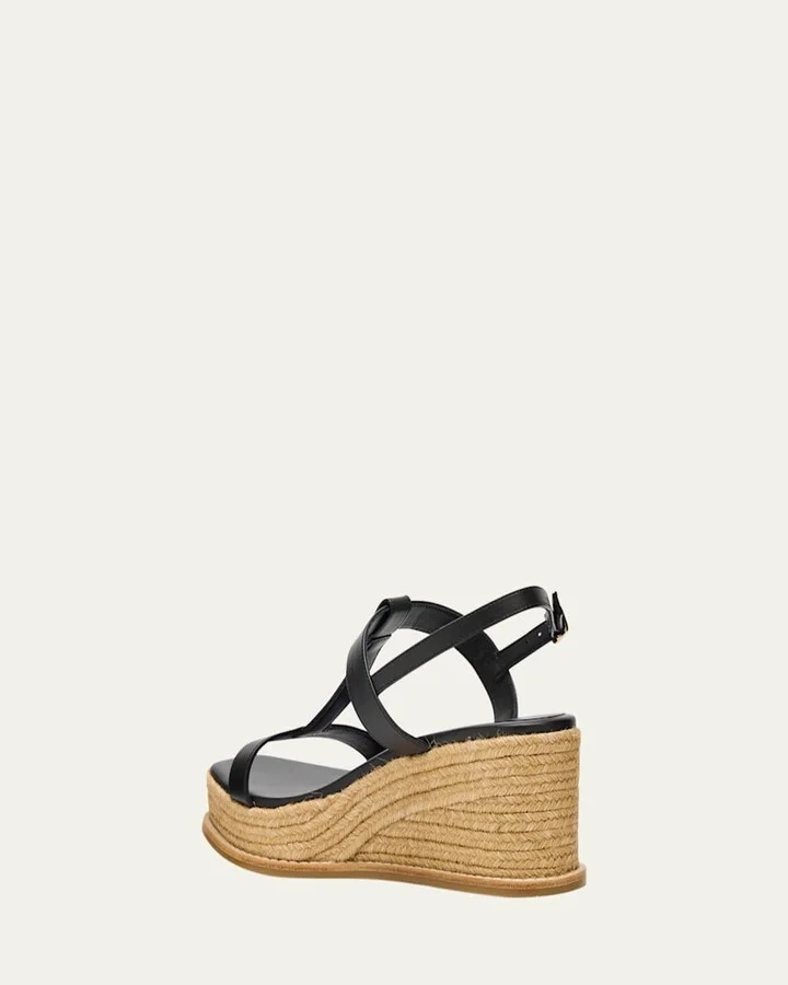 Theia 60 Vacchetta Wedge Sandals - Image 2