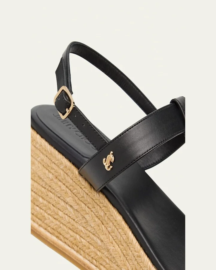 Theia 60 Vacchetta Wedge Sandals - Image 7