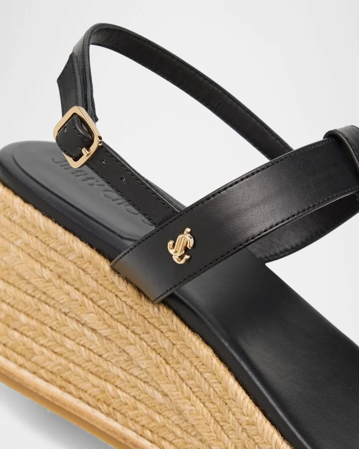 Theia 60 Vacchetta Wedge Sandals - Image 6