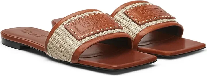 Theia Barocco raffia slides - Image 2