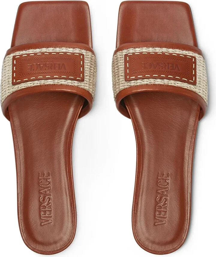 Theia Barocco raffia slides - Image 3