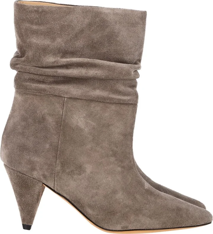 Theke Ankle Boots in Grey Suede