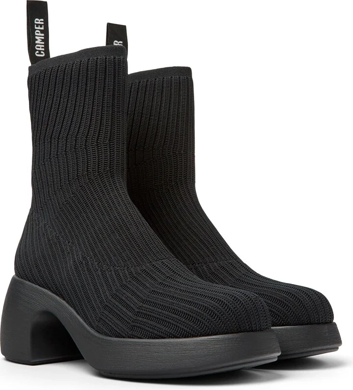 Thelma Knit Platform Bootie