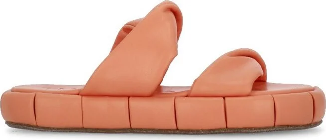 Themoirè Flat Wrapped Slip-On Sandals