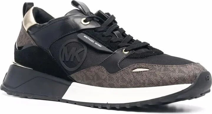 Theo monogram-print low-top sneakers - Image 2