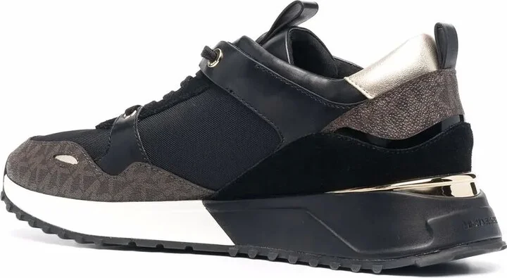 Theo monogram-print low-top sneakers - Image 3