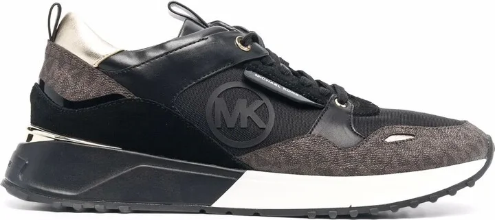Theo monogram-print low-top sneakers