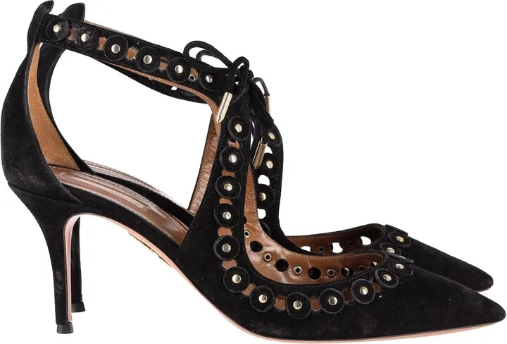 Theo Pumps in Black Suede