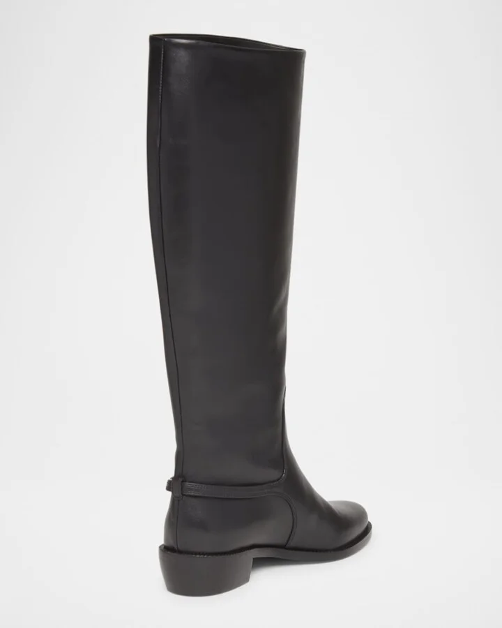 Therma Leather Metal-Strap Riding Boots - Image 3