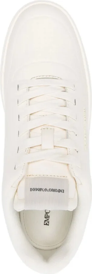 Thermoformed-Detail Leather Sneakers - Image 4