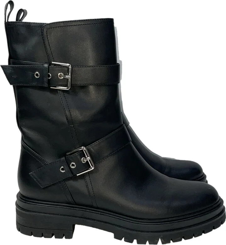 Thiago Ankle Boots in Black Leather