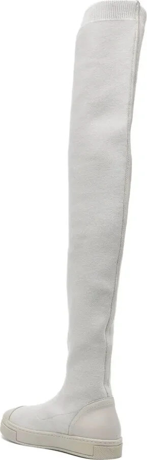 Thigh-High Canvas Boots - Image 3