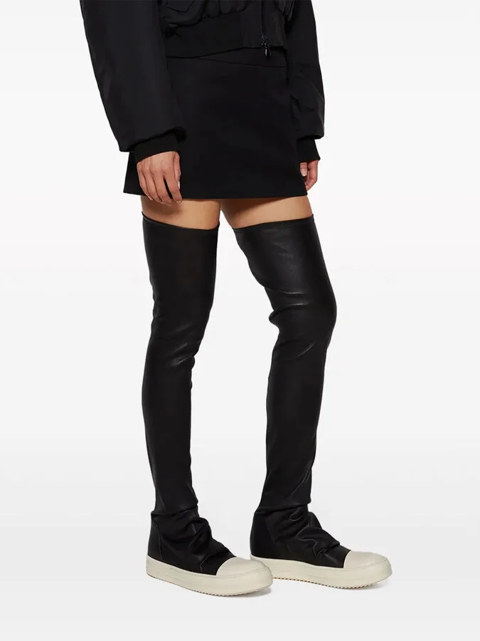 Thigh-High Leather Boots - Image 5