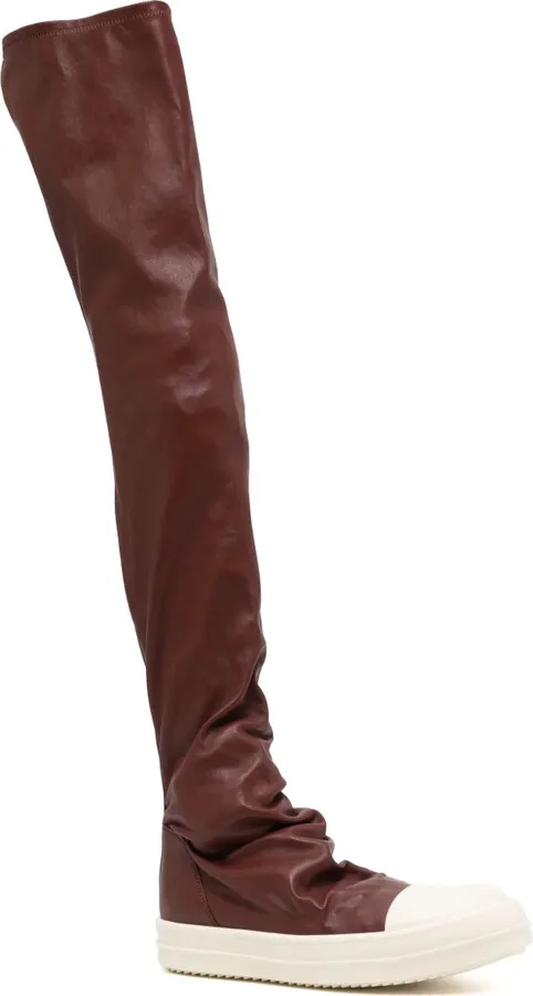 Thigh-High Leather Boots - Image 2