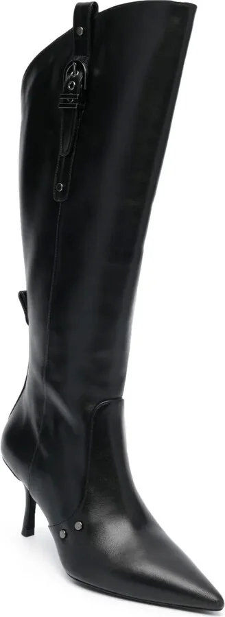Thigh-High Leather Boots - Image 2