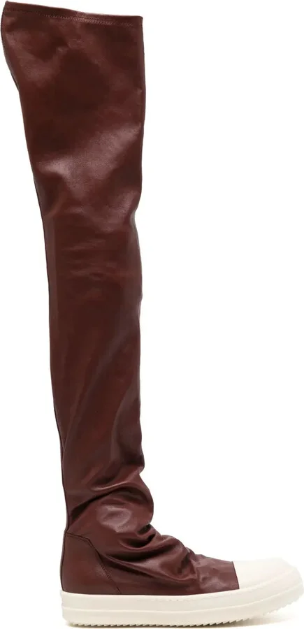 Thigh-High Leather Boots