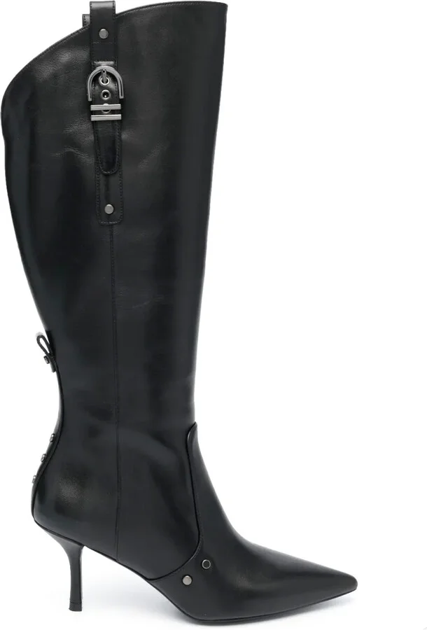 Thigh-High Leather Boots