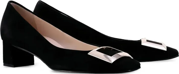 Thilda block-heel suede pumps - Image 2