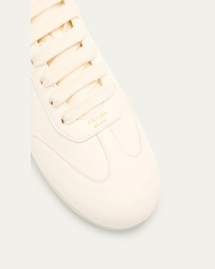 Thin Leather Low-Top Sneakers - Image 2