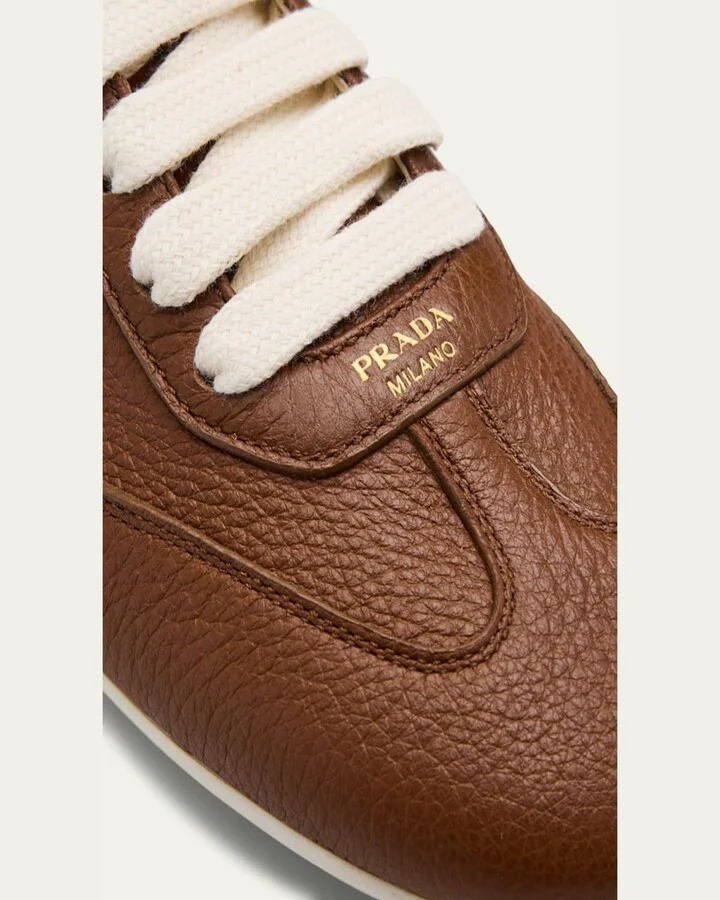 Thin Leather Low-Top Sneakers - Image 11