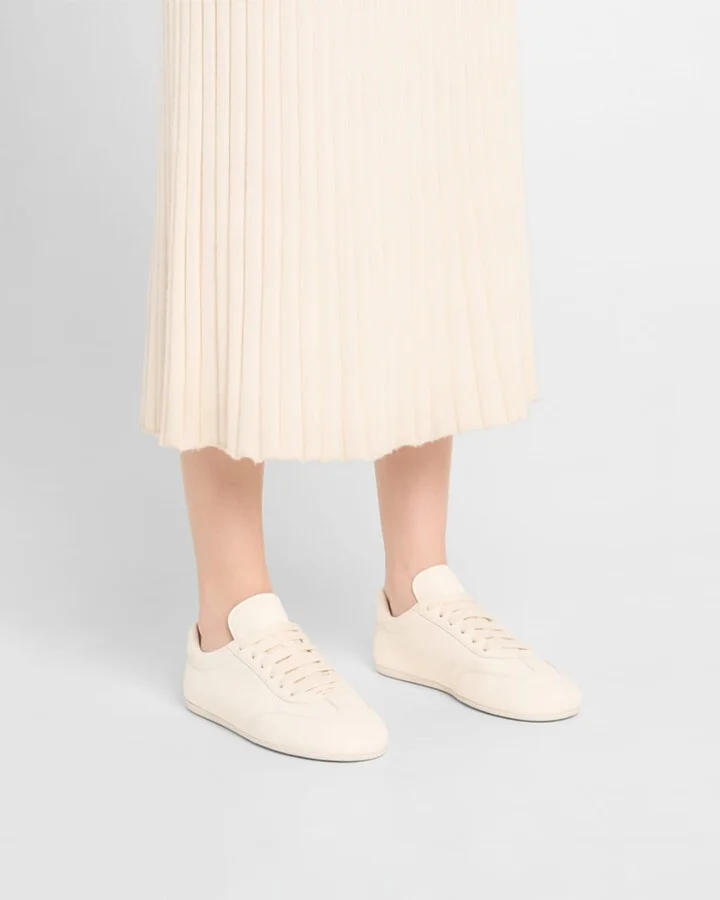 Thin Leather Low-Top Sneakers - Image 6