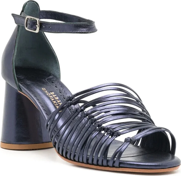 Thiomphe metallic leather sandals - Image 2