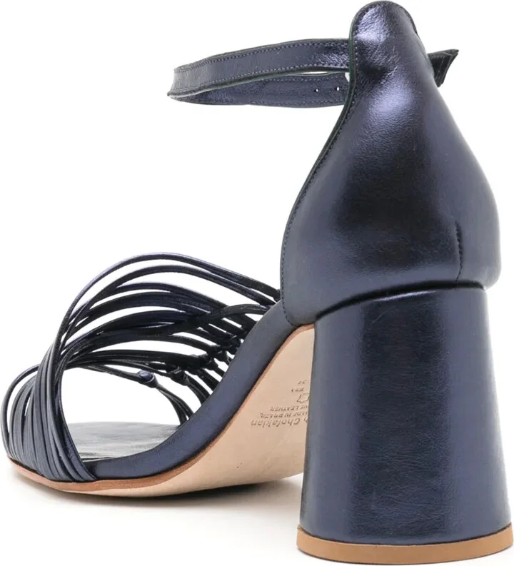 Thiomphe metallic leather sandals - Image 3
