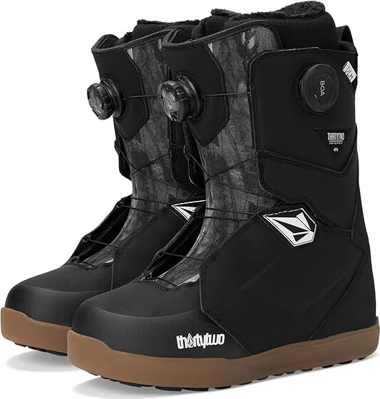 thirtytwo Lashed Double Boa W'S X Volcom Women's Snow Shoes Black/Grey/Gum : 10 M, Rubber