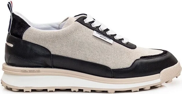 Thom Browne Alumni Panelled Round-Toe Sneakers
