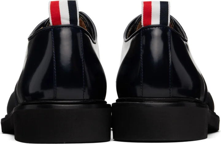 Thom Browne Black Calf Leather Uniform Derbys - Image 2